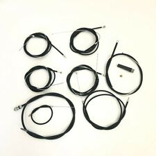 KIT DE TRANSMISSION CÂBLES ET GAINES 8 PIÈCES EN TÉFLON NOIR POUR LAMBRETTA LD