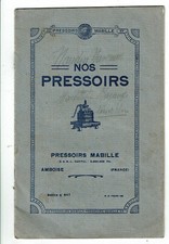 MABILLE PRESSERS Choose a press Amboise oilerie fouloir wine equipment