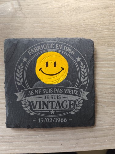 Dessous verre ardoise - de,