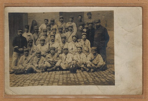 Cpa carte photo militaire 14e - carte,