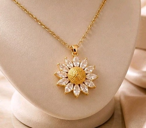 Collier tournesol femme acier - tournesol,