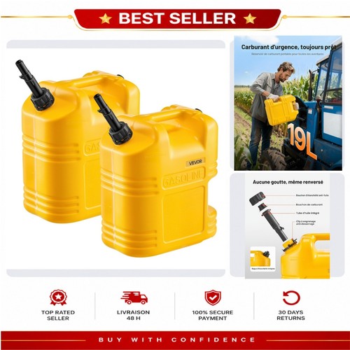 Vevor bidon essence 19l - bidon,