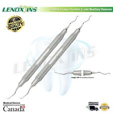 2x Langer Curettes 3/4 for Maxillary Posterior, German SS Dental Instruments CE