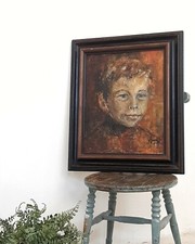 Portrait huile sur toile