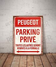 Plaque métal vintage Peugeot