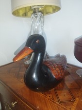 Canard 1950 Bois Sculpté