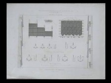 ARCHITECTURE, COUVERTURE, ARDOISE, HUGLA - 1863 - GRAVURE