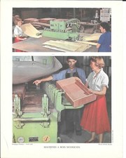MACHINES A BOIS MODERNES & Gravure de 1956 & Imp. GEORGES LANG