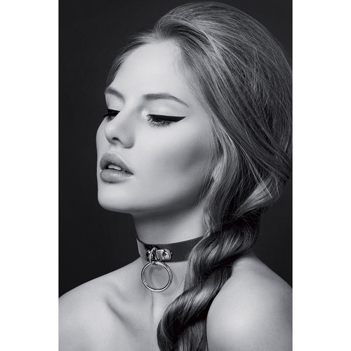 Collier fetish avec anneau - ,