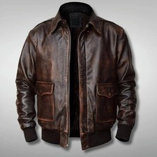 Veste en cuir de vache pilote