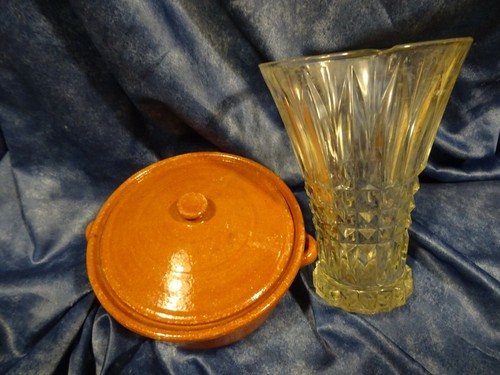 Lot vase fleurs verre - fleurs,
