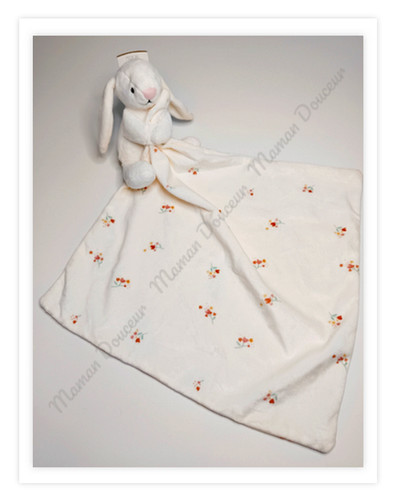Doudou plat peluche - peluche, lapin