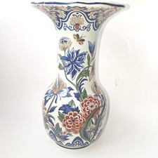 Vase Fleurs et Oiseau Vieux