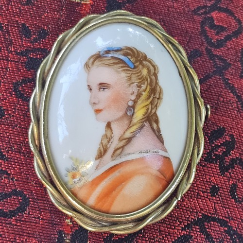 Broche vintage portrait - broche,