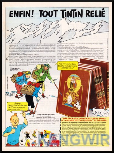 Publicite tintin hergé - ,