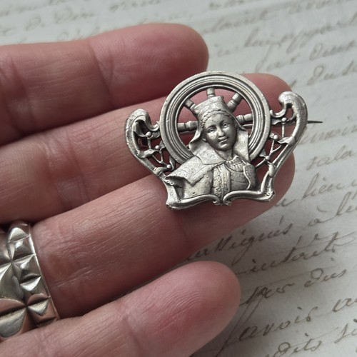 Broche gui argent avec - broche,