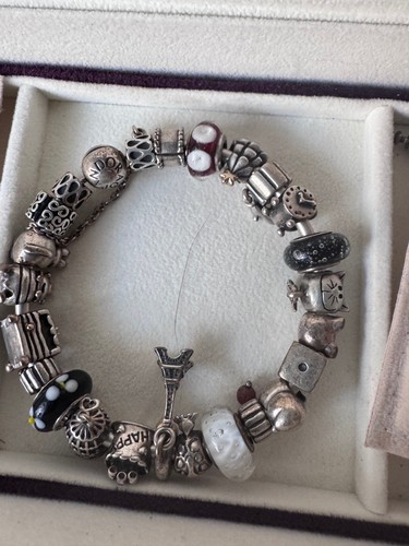 Lot pandora bracelet - pandora,, complet
