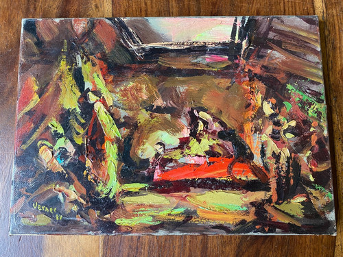 Peinture huile sur toile - peinture,