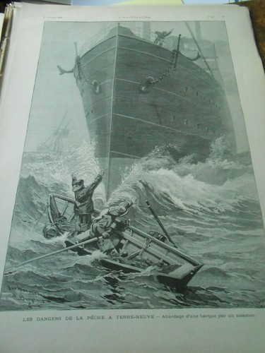 Gravure 1898 les - 1898, dangers