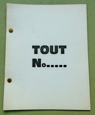 Fluxus 1965;   BEN Vautier:  "TOUT No 9: Esthetique";   rare publication