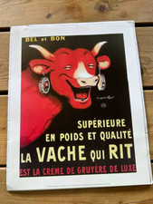 Affiche Edition Clouet La Vache qui Rit 30 x 24 cm