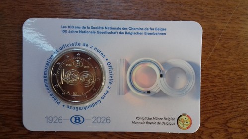 Belgique 2026 coincard - , 2€