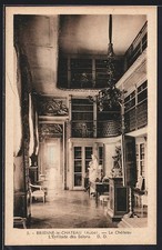 Old postcard Brienne-le-Château, Le Château, L ́Enfilade des Salons 