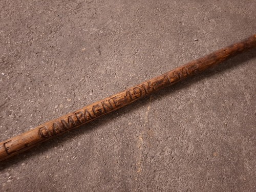 Canne poilu ww1 gravee - de,