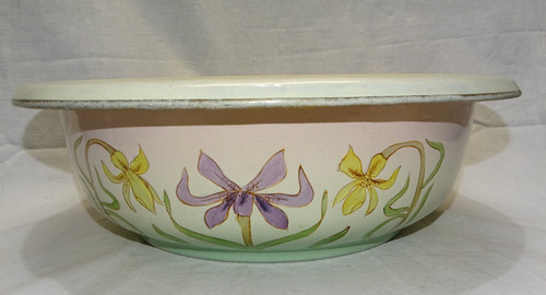 Superbe bassine tole emaillee - tole,
