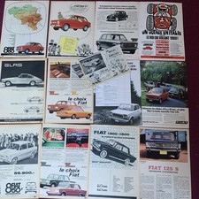 Fiat Original Advertising 1960s Garage 125 126 Automobile Engine 850