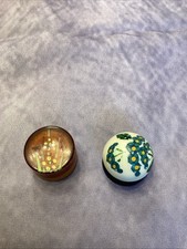 2 Vintage Molinard Mumtaz Concreta Paris France Bakelite Solid Perfumes Miniatur