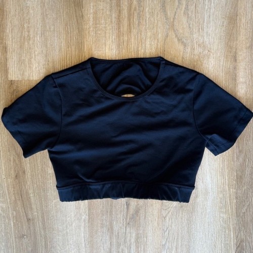 Nvgtn black short sleeve open - black,