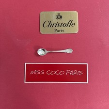 CUILLÈRES SEL CHRISTOFLE FRANCE MARLY 9CM  TRES BEL ETAT METAL ARGENTÉ