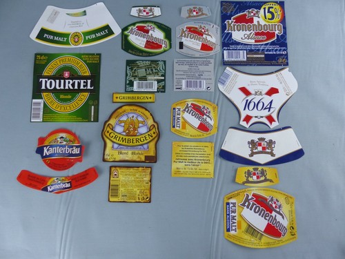 Lot beer labels - 20,