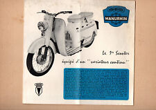Muhouse: (old papers) (MOTO°) brochure SCOOTER MANURHIN (P40891)