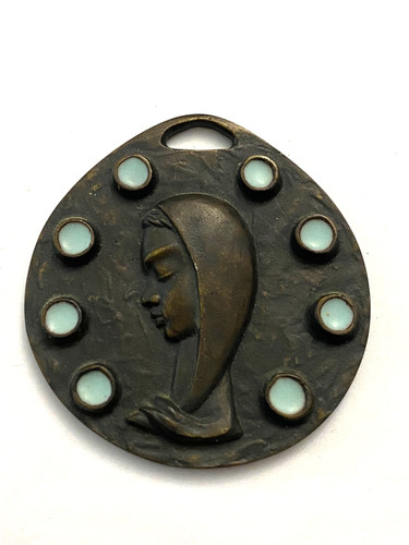 Ancienne médaille vierge - ancienne,