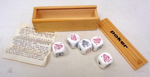 Jeu poker ancien - poker, d'as