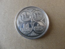 MEDAILLE EN BRONZE ARGENTE