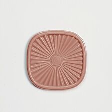 Rare Vintage Miniature TUPPERWARE Pink Lid Magnet Keychain Box