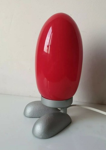 Lampe rouge metal - lampe,