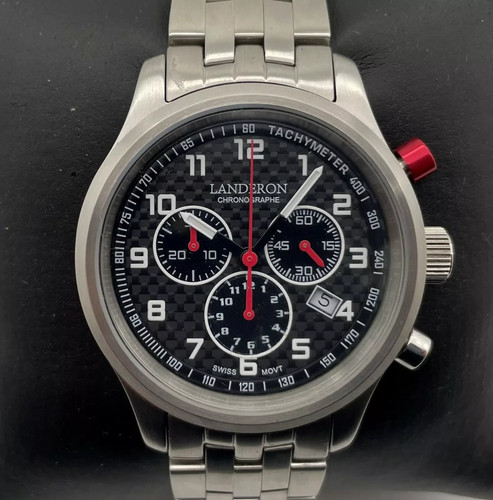 Landeron chronographe acier - chronographe,
