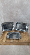 Lot de 3 petits plats en inox