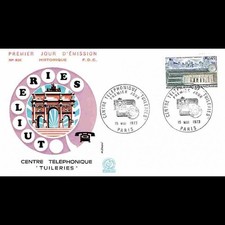 FDC n° 836 - Central téléphonique Tuileries - 15/5/1973 Paris