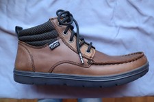 New Unisex Brown Leather LEMS Laced Boulder Boot Mid Boots Man's 9 Woman's 10.5