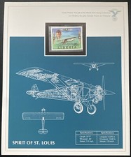 Timbre Des Plus Grands Avions De L'histoire SPIRIT OF ST. LOUIS