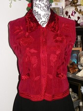 Veston gilet barman velours