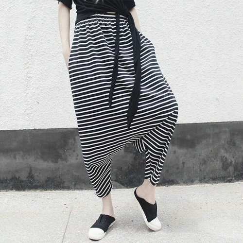 Femme noir blanc rayure - femme,