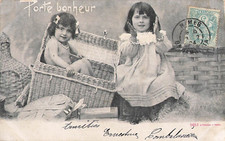 CP BLACK WHITE LUCKY CHARM LITTLE GIRL APPLAUDED NAKED GIRL IN TRUNK 24993