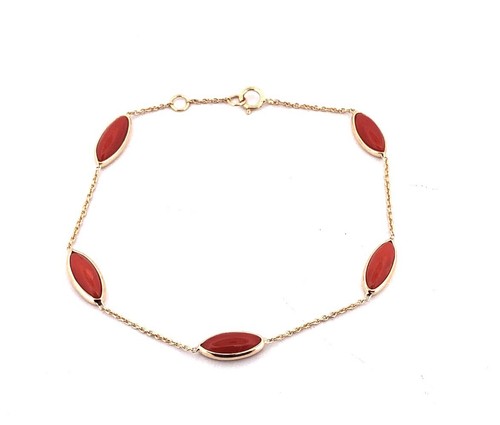Bracelet corail marquise