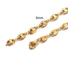 Bracelet graine de café doré